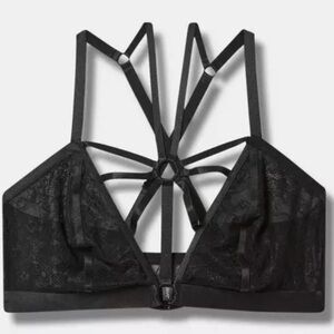 TORRID CURVE Lacey Bondage Halter Bralette Size 2 / 2X-18,20 NWOT